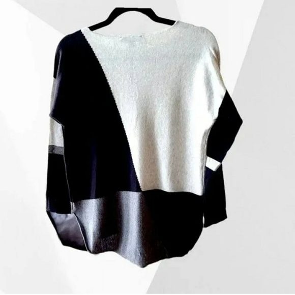 INC International Concepts Color block Sweater Petite Small NWT Msrp $59… - Picture 4 of 5